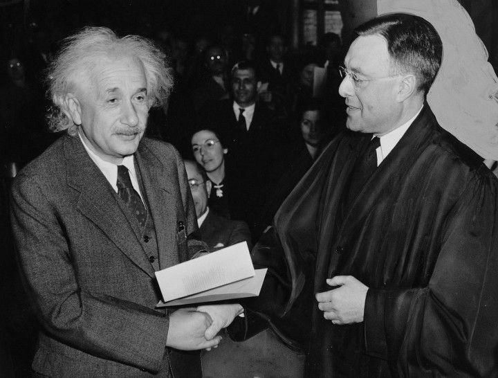 Albert Einstein spotkanie fizyków